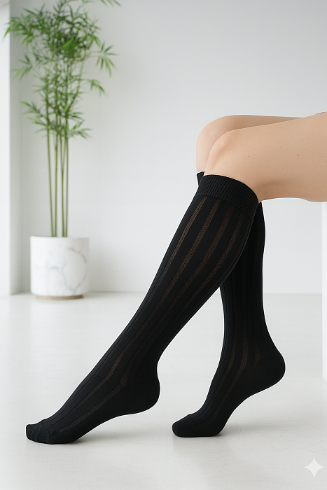 картинка Гольфы женские Opium D184 Velvet black 36-40 от интернет магазина